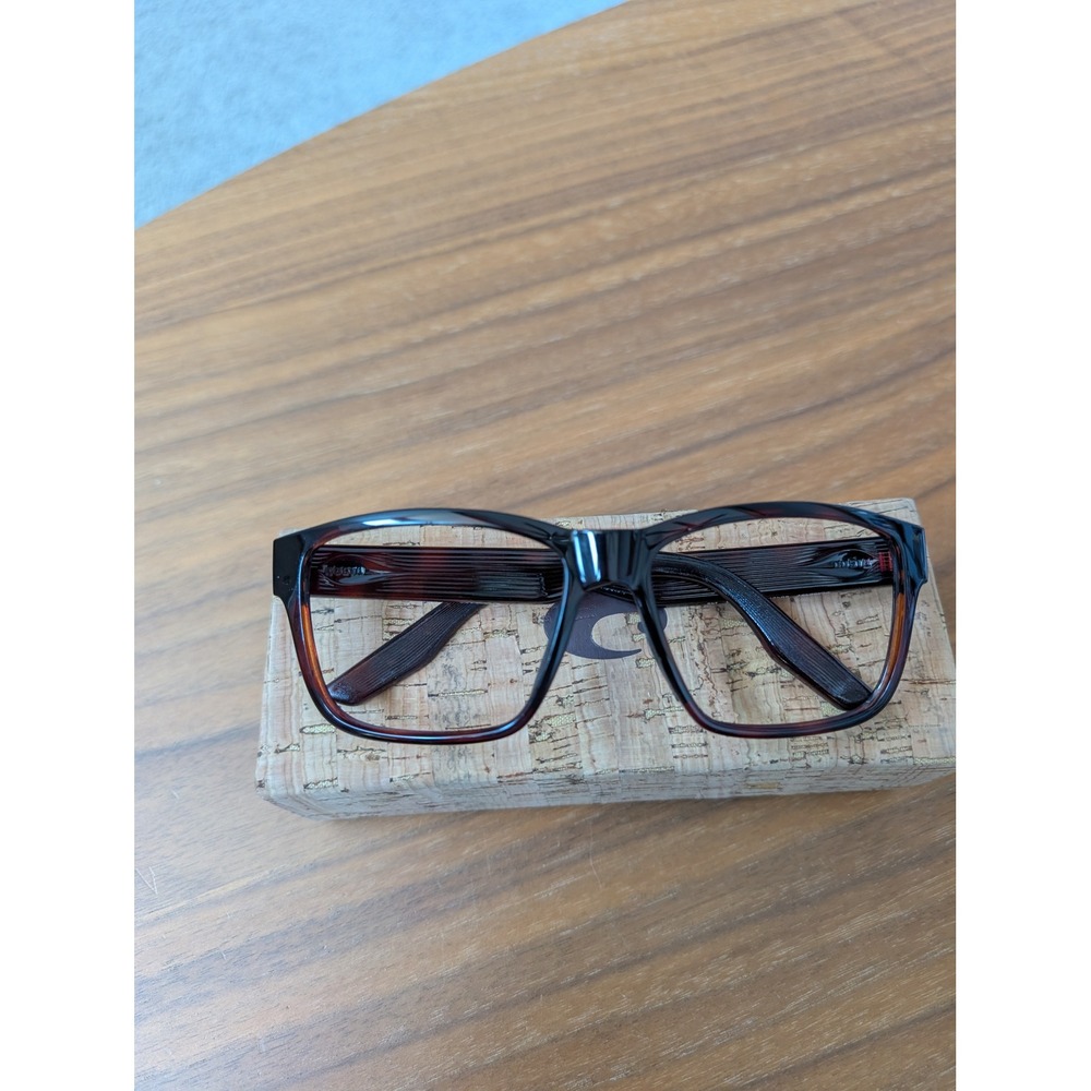 Costa Del Mar Paunch RX 6A9049V Eyeglass Frames Men 57-16-145 Tortoise With Case